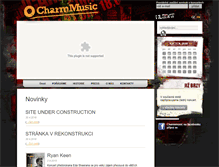 Tablet Screenshot of charmmusic.cz